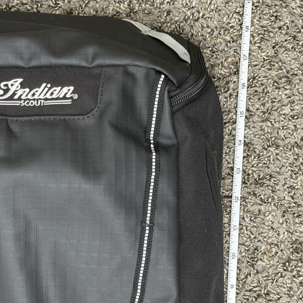Indian Scout Motorcycle Ogio Backpack Black Gray Red Water Repel 18"x12" - Picture 15 of 16